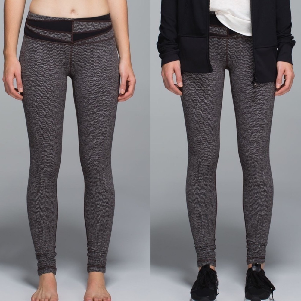 Lululemon Wunder Under Giant Herringbone Black He… - image 8